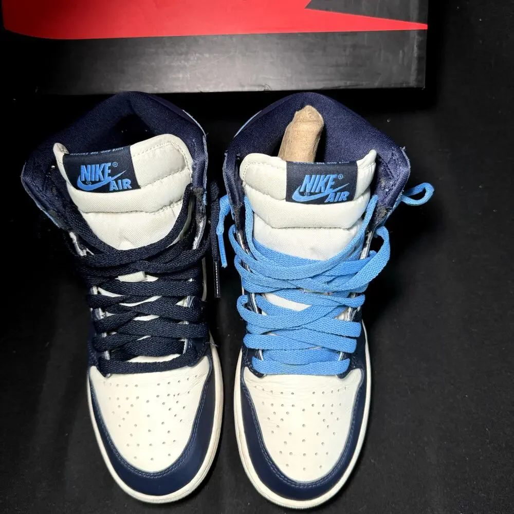 Size 5 - Nike Air Jordan 1 Retro High OG GS Obsidian Men's Shoes